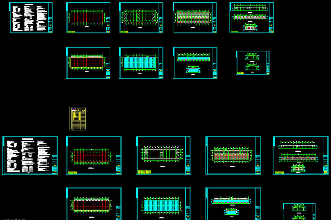 海城钢结构厂房图纸