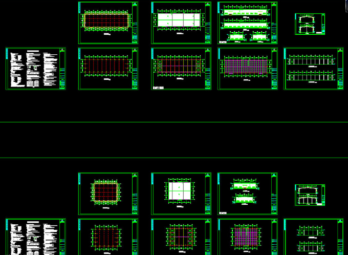 海城钢结构厂房图纸